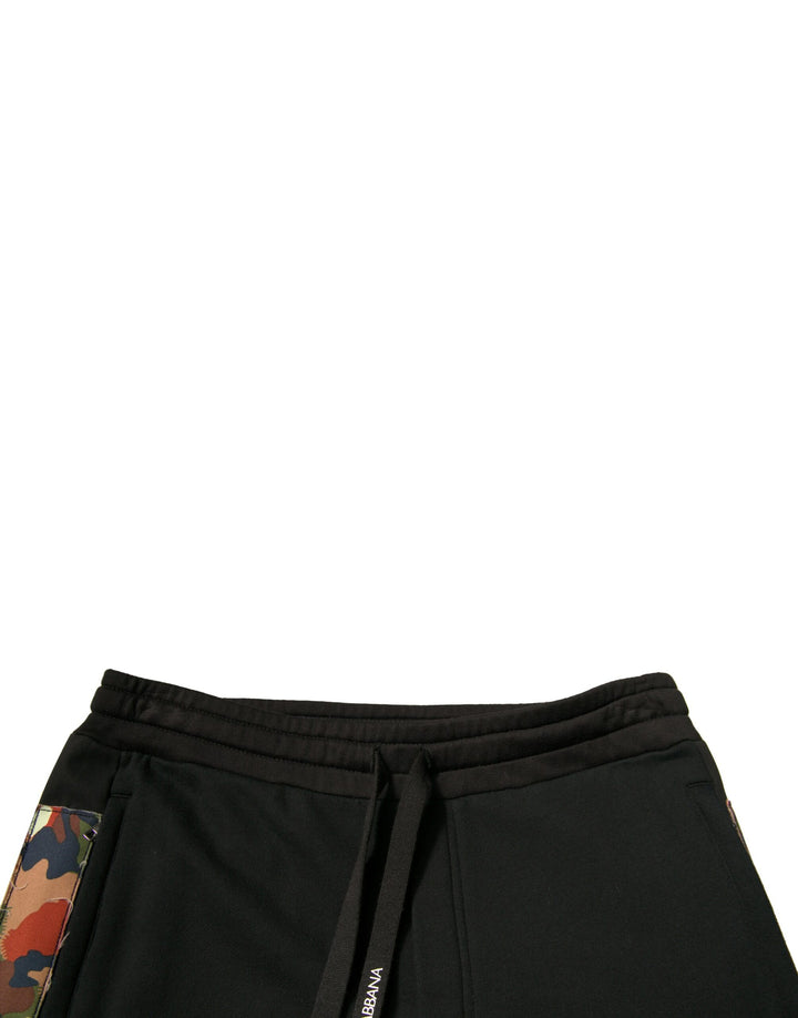 Dolce &amp; Gabbana Sample Sale Dolce &amp; Gabbana Black Cotton Jogger Cargo Sweatpants Pants - | Designer outlet