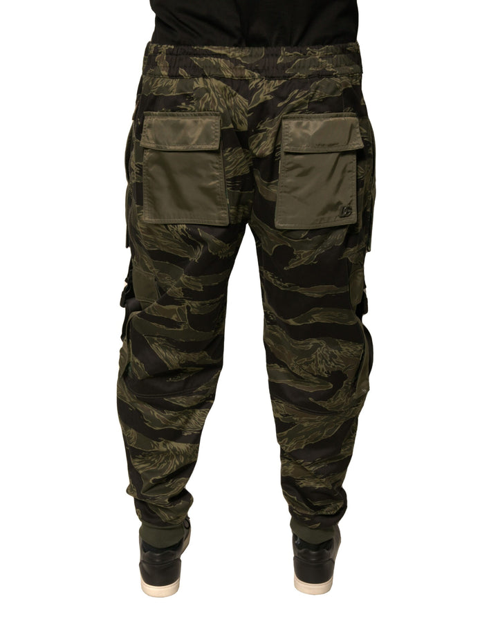 Dolce &amp; Gabbana Sample Sale Dolce &amp; Gabbana Green Cotton Jogger Cargo Pants - | Designer outlet
