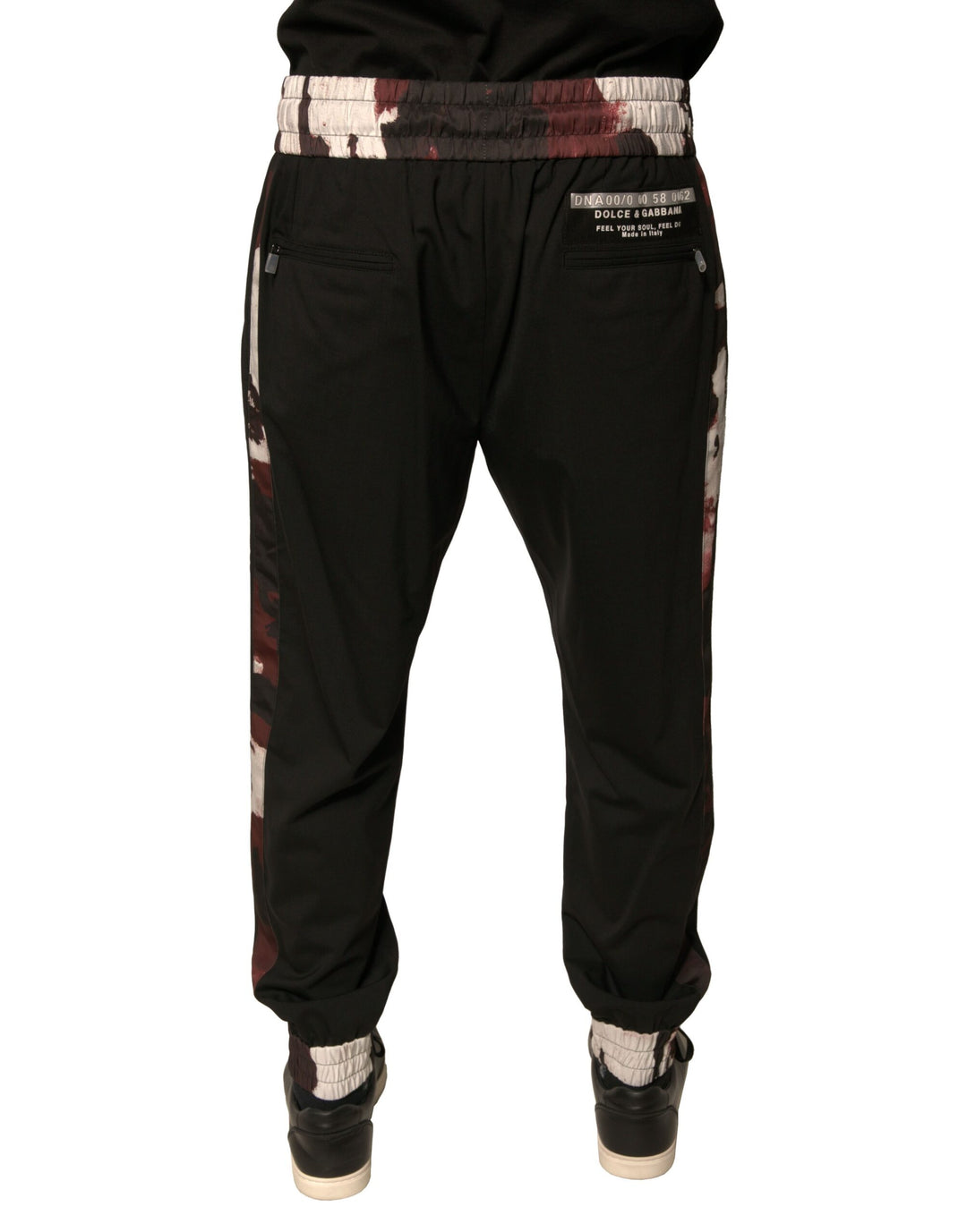 Dolce &amp; Gabbana Sample Sale Dolce &amp; Gabbana Black Camouflage Wool Jogger Sweatpants Pants - | Designer outlet