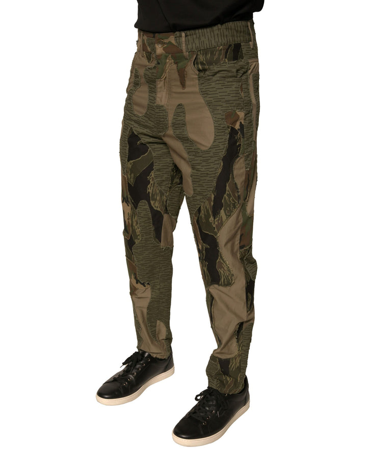 Dolce &amp; Gabbana Sample Sale Dolce &amp; Gabbana Multicolor Camouflage Cotton Pants - | Designer outlet