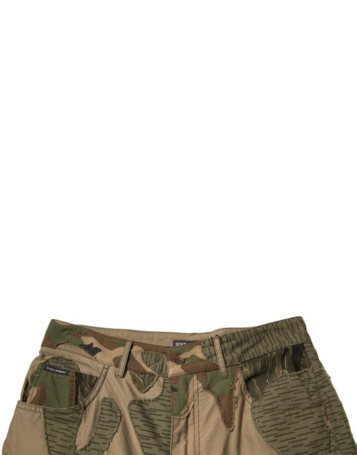 Dolce &amp; Gabbana Sample Sale Dolce &amp; Gabbana Multicolor Camouflage Cotton Pants - | Designer outlet