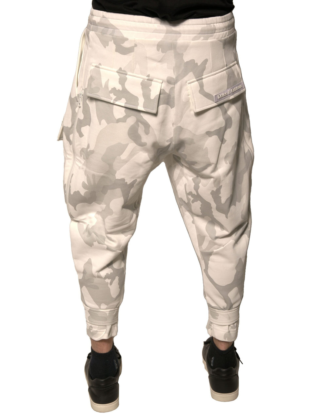 Dolce &amp; Gabbana Sample Sale Dolce &amp; Gabbana White Camouflage Cargo Jogger Pants - | Designer outlet