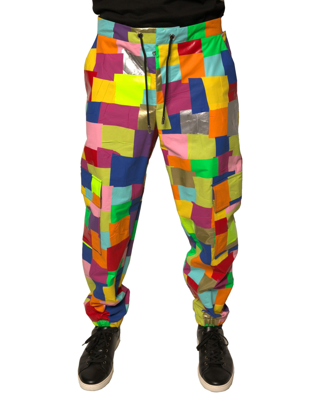 Dolce &amp; Gabbana Sample Sale Dolce &amp; Gabbana Multicolor Cotton Patchwork Men Cargo Pants - | Designer outlet