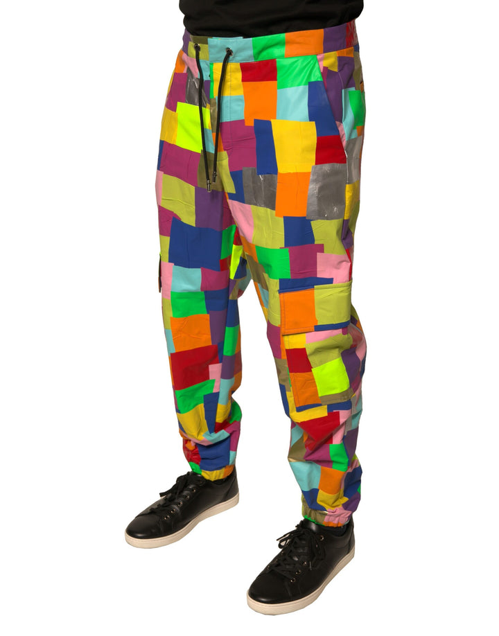 Dolce &amp; Gabbana Sample Sale Dolce &amp; Gabbana Multicolor Cotton Patchwork Men Cargo Pants - | Designer outlet