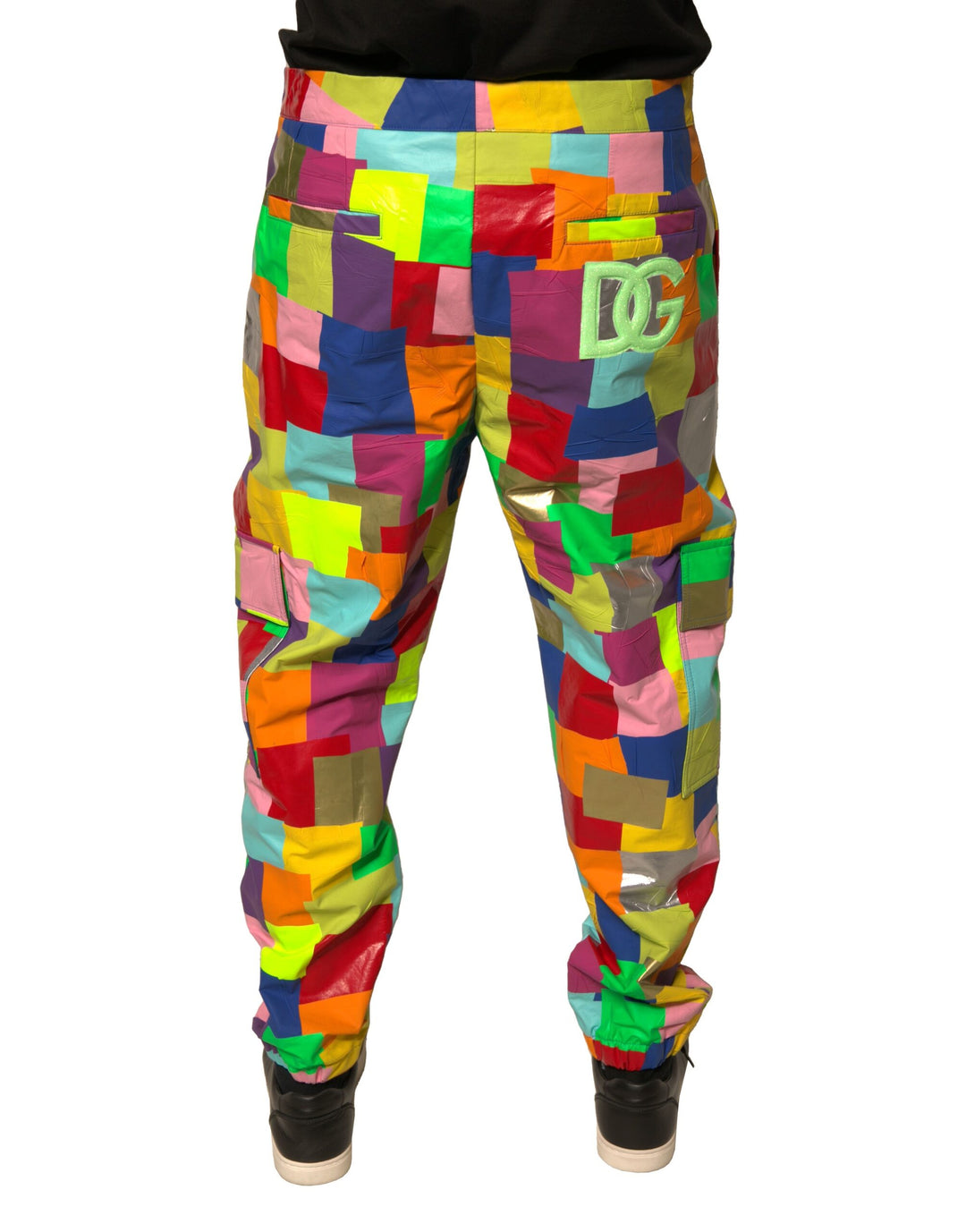 Dolce &amp; Gabbana Sample Sale Dolce &amp; Gabbana Multicolor Cotton Patchwork Men Cargo Pants - | Designer outlet