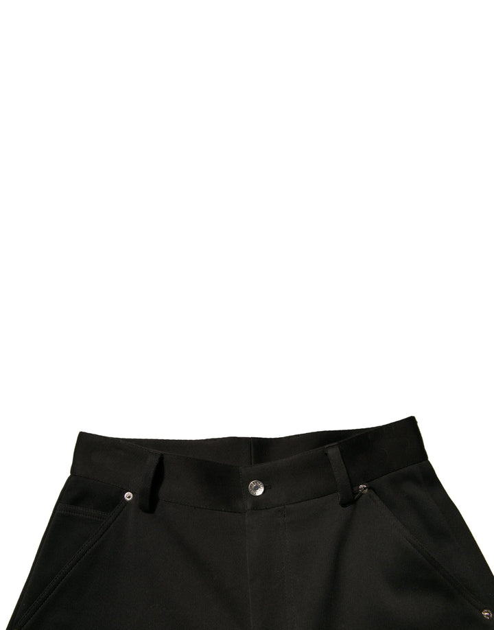 Dolce &amp; Gabbana Sample Sale Dolce &amp; Gabbana Black Cotton Mid Waist Cropped Pants - | Designer outlet