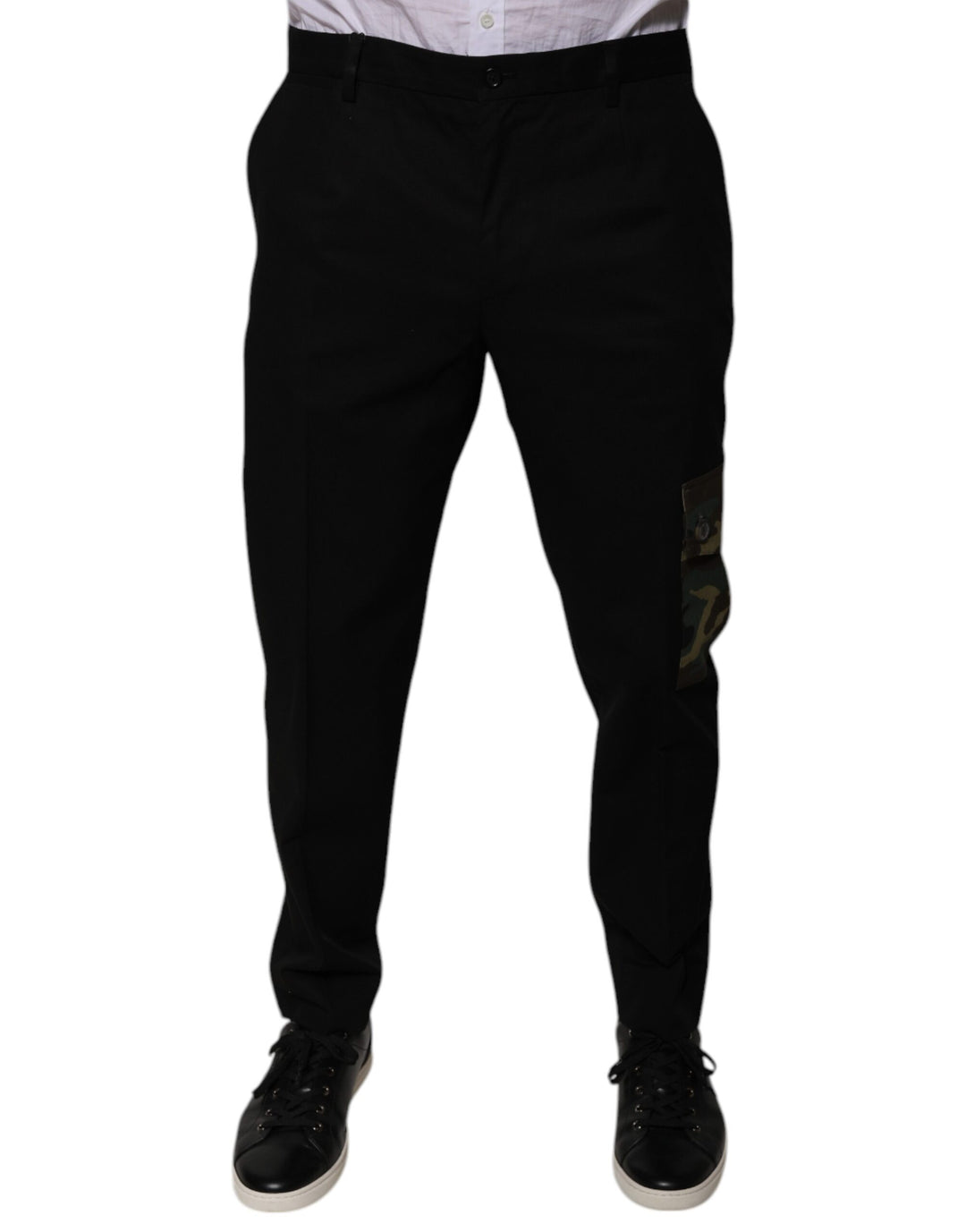 Dolce &amp; Gabbana Sample Sale Dolce &amp; Gabbana Black Cotton Men Cargo Casual Pants - | Designer outlet