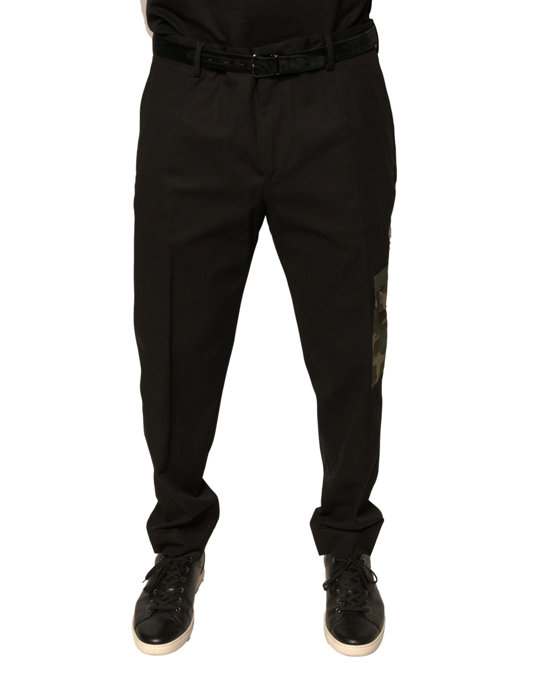 Dolce &amp; Gabbana Sample Sale Dolce &amp; Gabbana Black Cotton Men Cargo Casual Pants - | Designer outlet