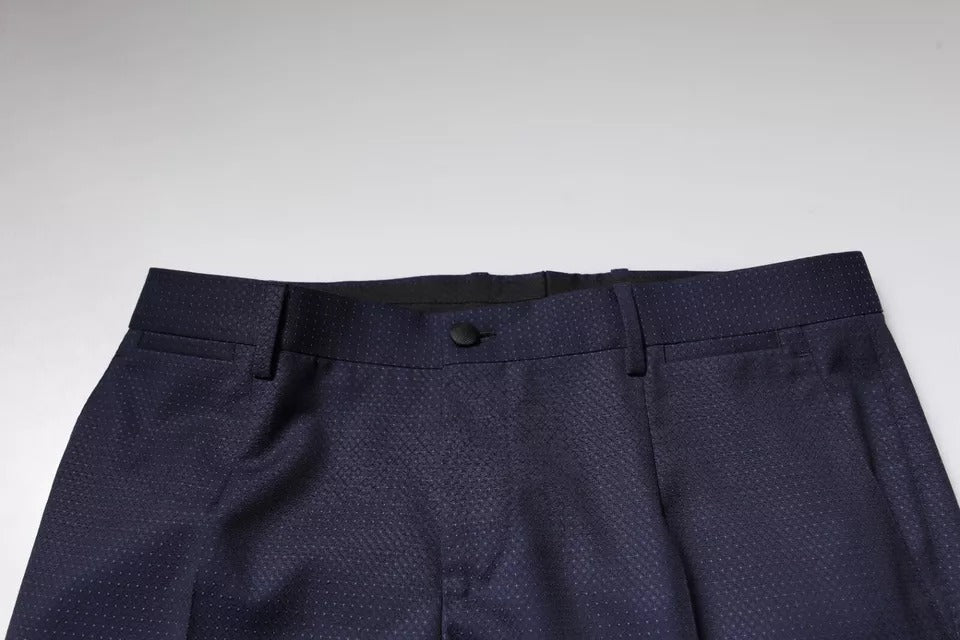Dolce &amp; Gabbana Sample Sale Dolce &amp; Gabbana Dark Blue Cotton Men Dress Pants - | Designer outlet