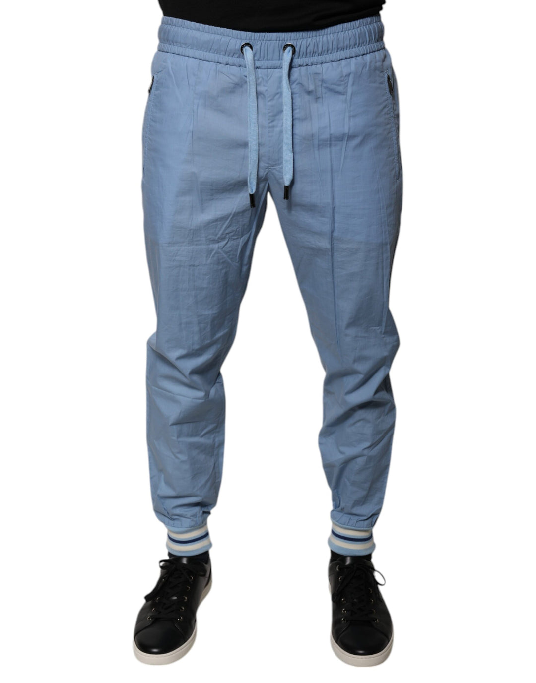 Dolce &amp; Gabbana Blue Cotton Jogger Sweatpants Pants by Dolce &amp; Gabbana outlet now on sale