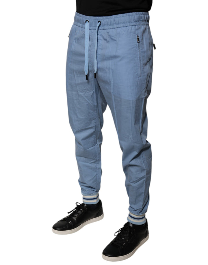 Dolce &amp; Gabbana Blue Cotton Jogger Sweatpants Pants by Dolce &amp; Gabbana outlet now on sale