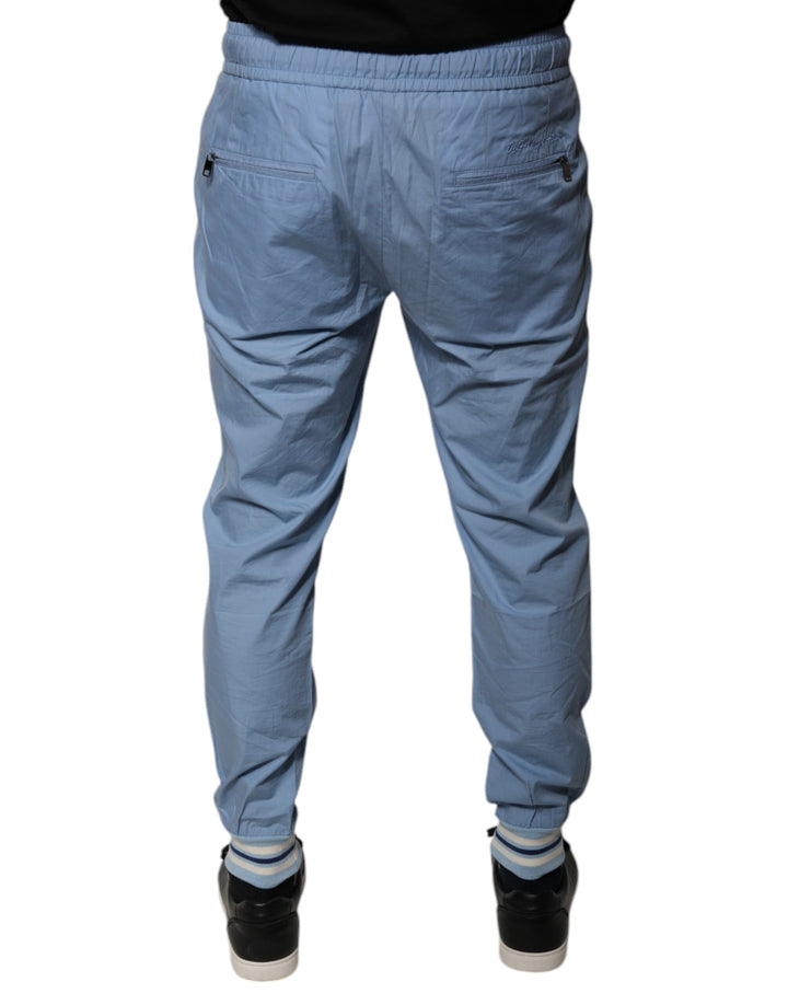 Dolce &amp; Gabbana Blue Cotton Jogger Sweatpants Pants by Dolce &amp; Gabbana outlet now on sale