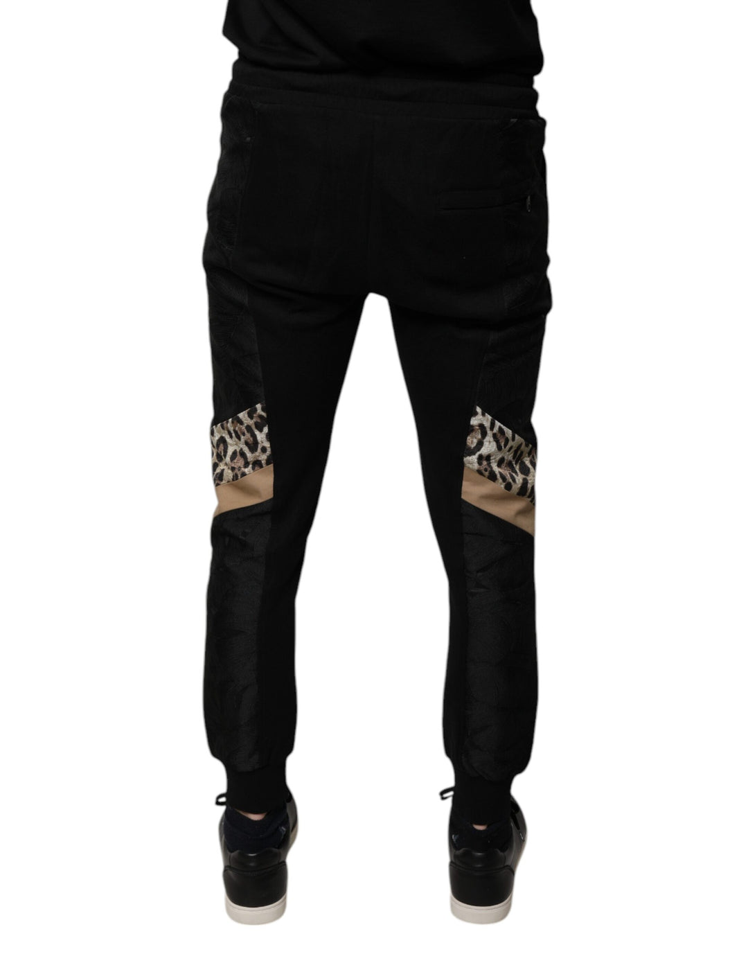 Dolce &amp; Gabbana Black Leopard Slim Fit Jogger Pants by Dolce &amp; Gabbana outlet now on sale