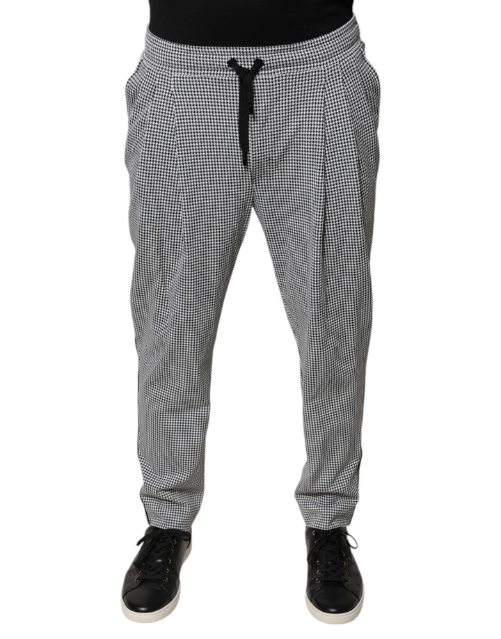 Dolce &amp; Gabbana Sample Sale Dolce &amp; Gabbana Black White Houndstooth Skinny Dress Pants - | Designer outlet