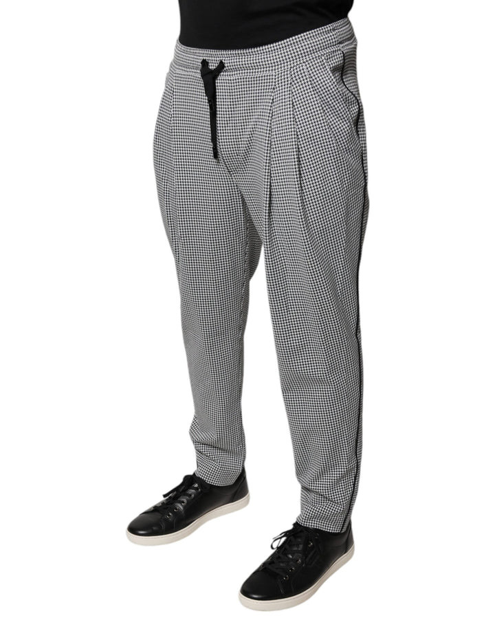 Dolce &amp; Gabbana Sample Sale Dolce &amp; Gabbana Black White Houndstooth Skinny Dress Pants - | Designer outlet