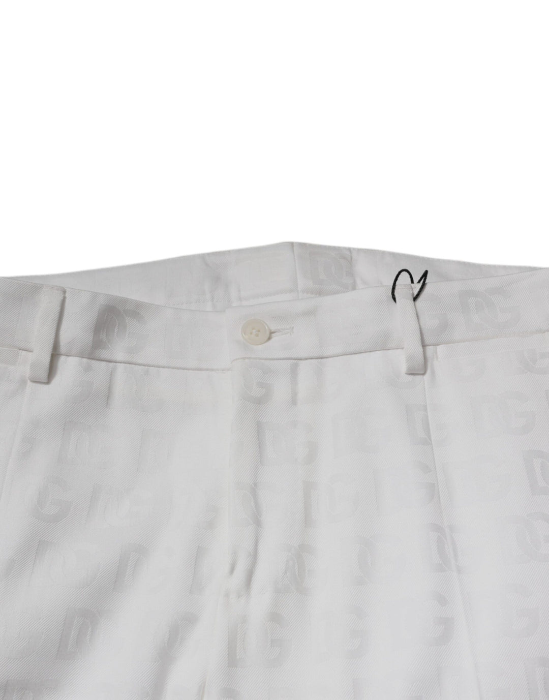 Dolce &amp; Gabbana Sample Sale Dolce &amp; Gabbana White Cotton Tapered Formal Dress Pants - | Designer outlet