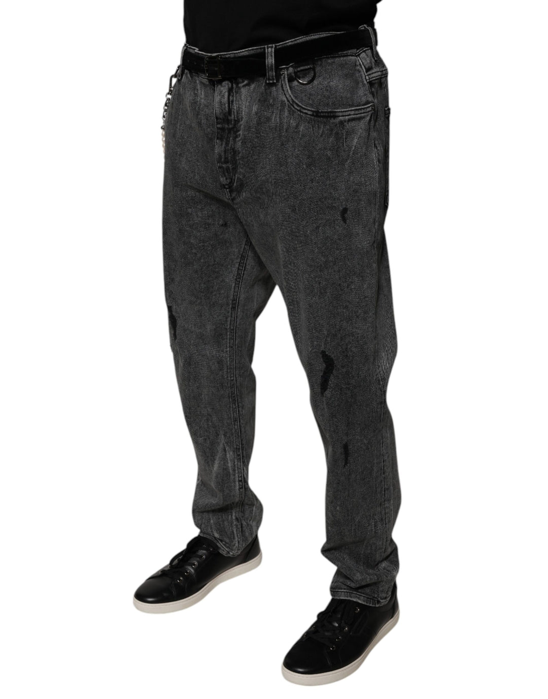 Dolce &amp; Gabbana Dark Gray Cotton Skinny Denim Jeans by Dolce &amp; Gabbana outlet now on sale