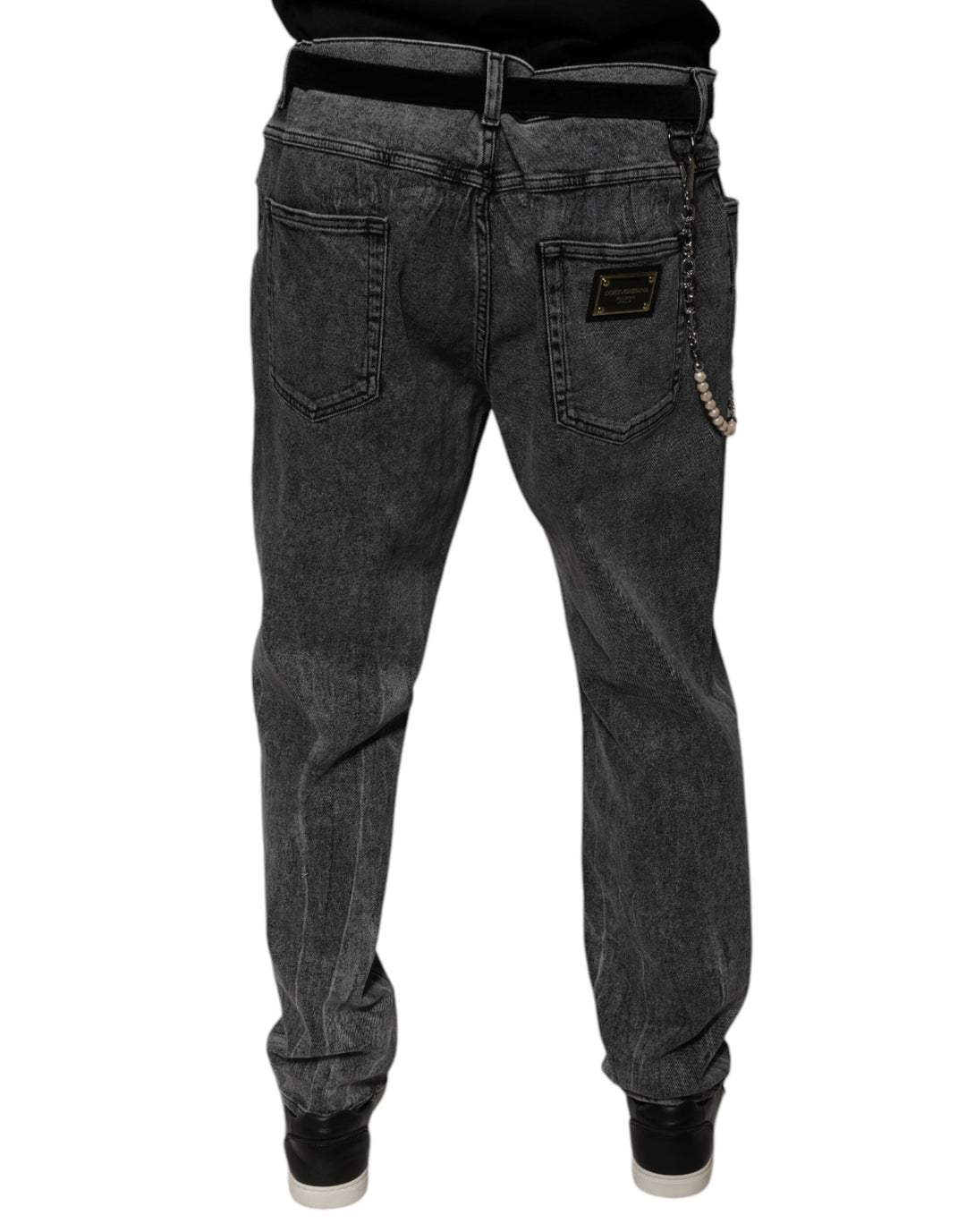 Dolce &amp; Gabbana Dark Gray Cotton Skinny Denim Jeans by Dolce &amp; Gabbana outlet now on sale