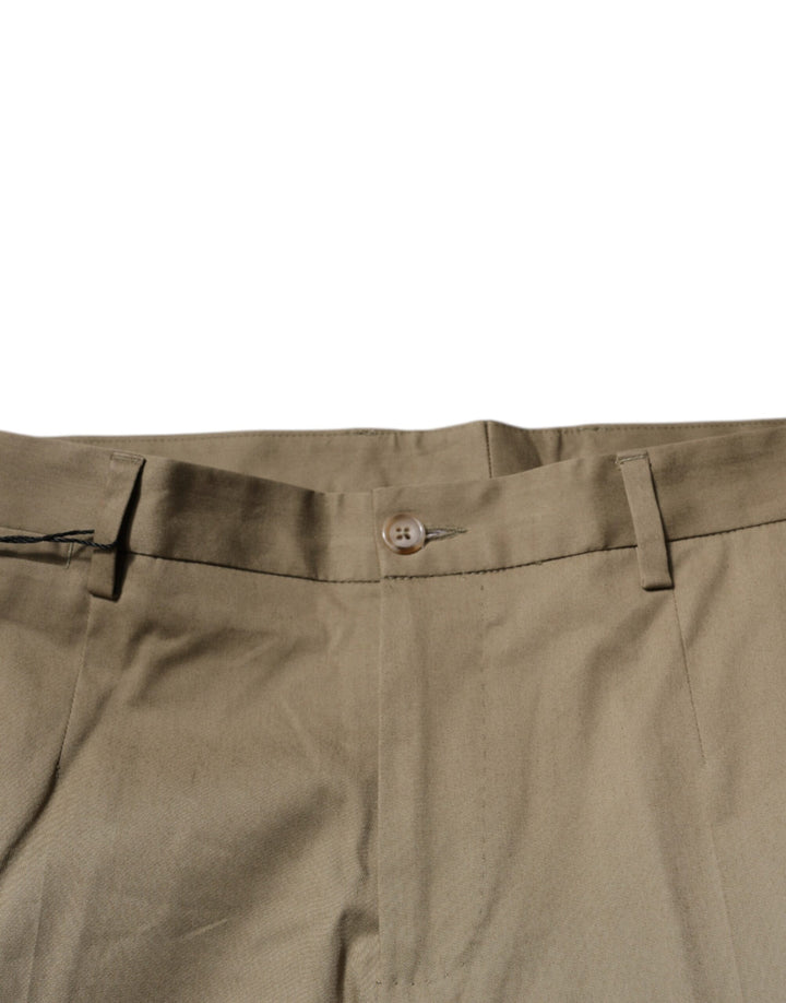 Dolce &amp; Gabbana Brown Logo Men Casual Tapered Pants by Dolce &amp; Gabbana outlet now on sale