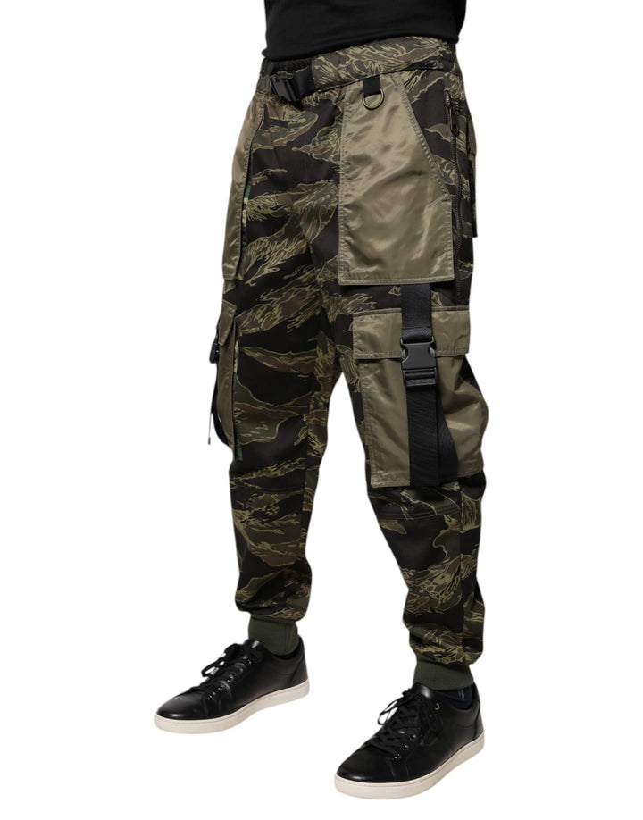 Dolce &amp; Gabbana Sample Sale Dolce &amp; Gabbana Green Cotton Jogger Cargo Pants - | Designer outlet