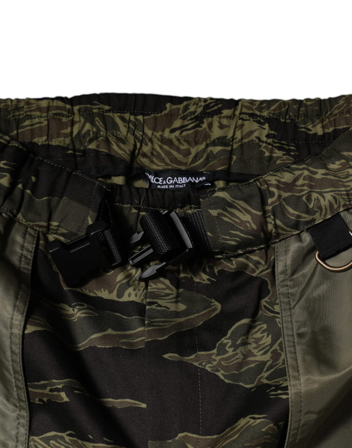 Dolce &amp; Gabbana Sample Sale Dolce &amp; Gabbana Green Cotton Jogger Cargo Pants - | Designer outlet