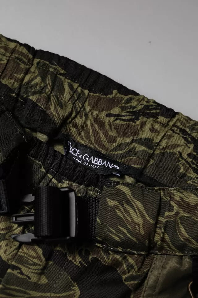 Dolce &amp; Gabbana Sample Sale Dolce &amp; Gabbana Green Cotton Jogger Cargo Pants - | Designer outlet