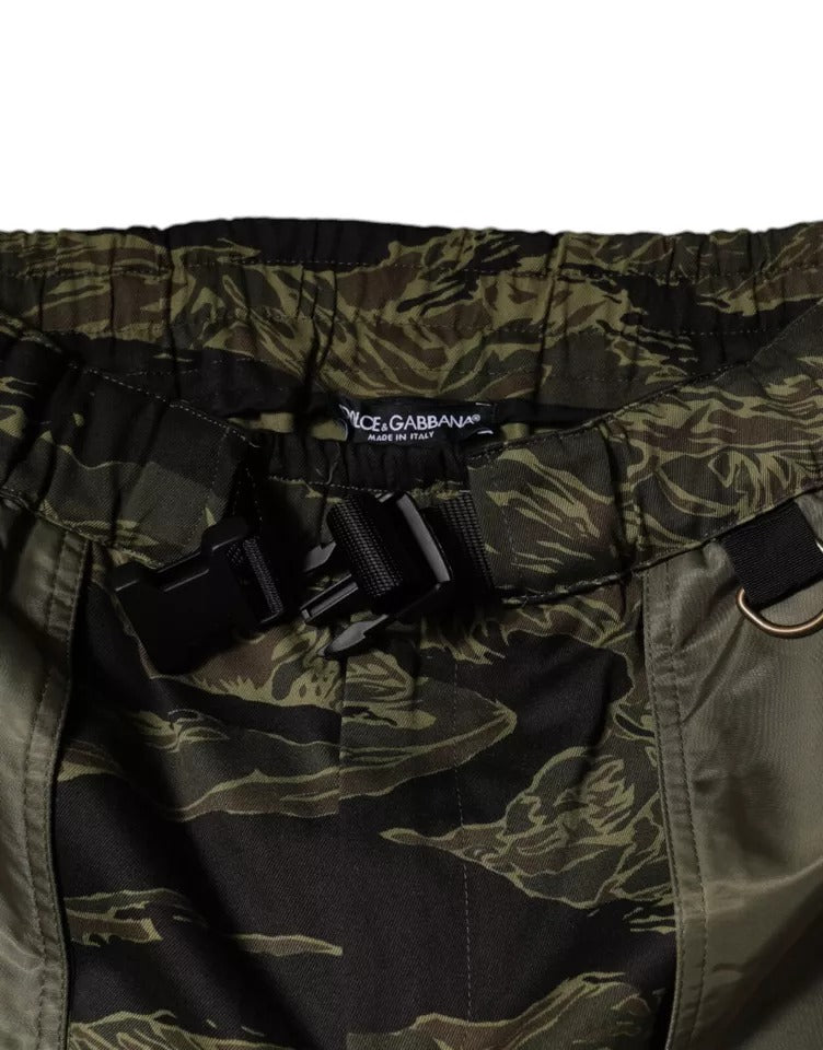 Dolce &amp; Gabbana Sample Sale Dolce &amp; Gabbana Green Cotton Jogger Cargo Pants - | Designer outlet