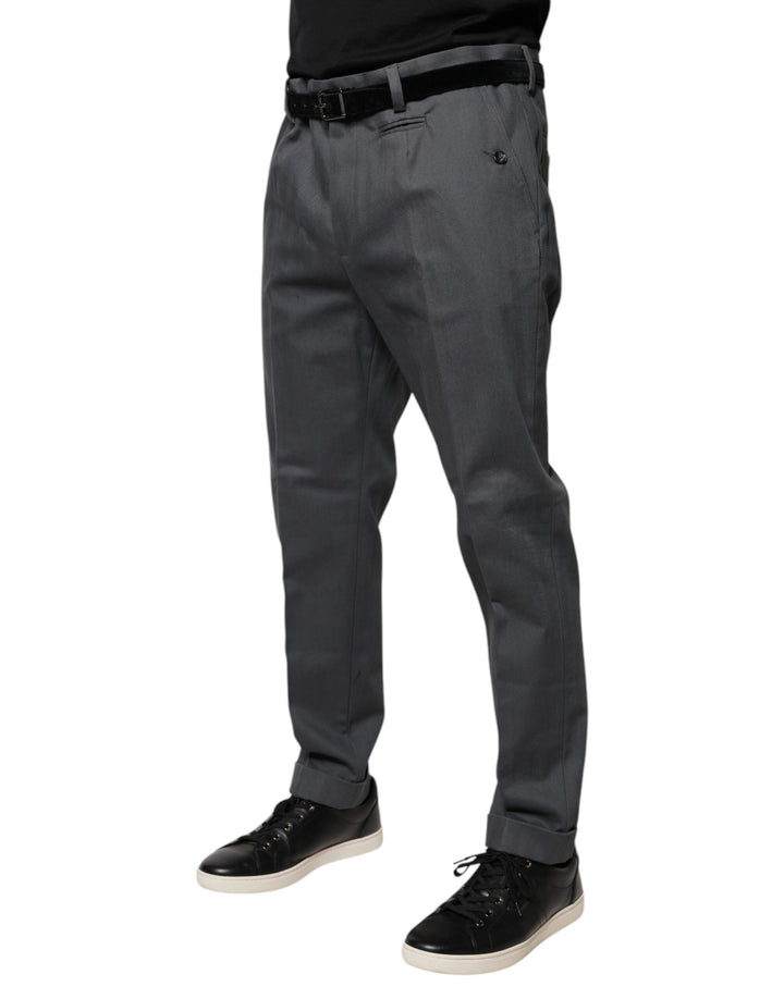 Dolce &amp; Gabbana Sample Sale Dolce &amp; Gabbana Gray Tapered Formal Dress Pants - | Designer outlet