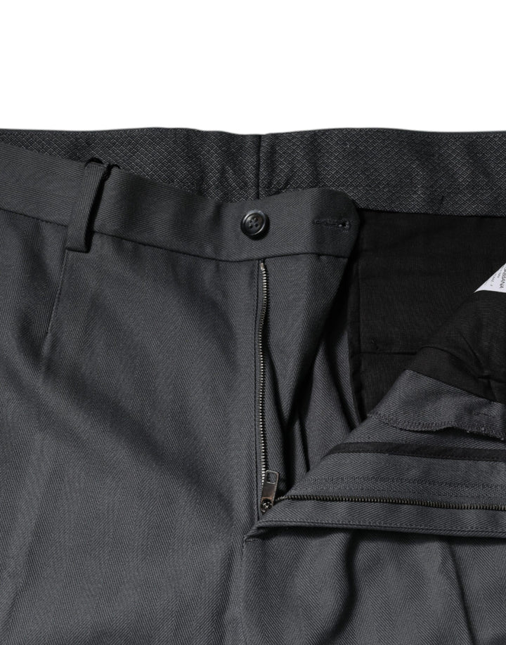 Dolce &amp; Gabbana Sample Sale Dolce &amp; Gabbana Gray Tapered Formal Dress Pants - | Designer outlet