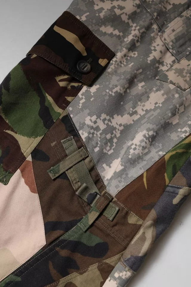 Dolce &amp; Gabbana Sample Sale Dolce &amp; Gabbana Multicolor Patchwork Camouflage Cargo Pants - | Designer outlet