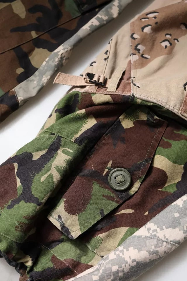Dolce &amp; Gabbana Sample Sale Dolce &amp; Gabbana Multicolor Patchwork Camouflage Cargo Pants - | Designer outlet