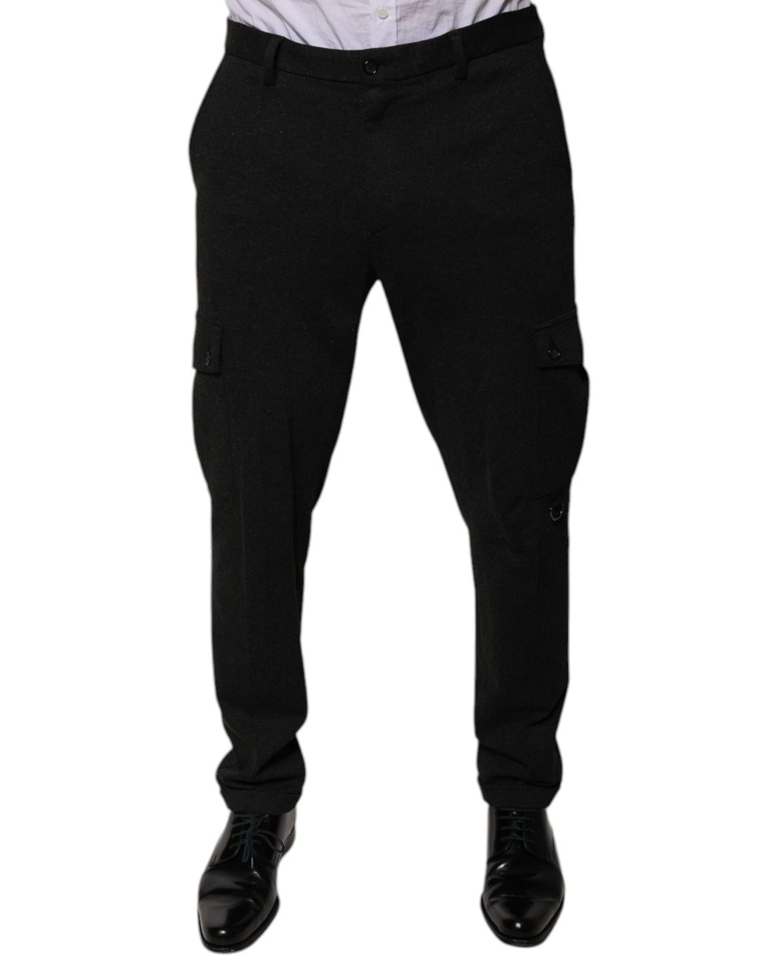 Dolce &amp; Gabbana Sample Sale Dolce &amp; Gabbana Black Viscose Cargo Men Casual Pants - | Designer outlet