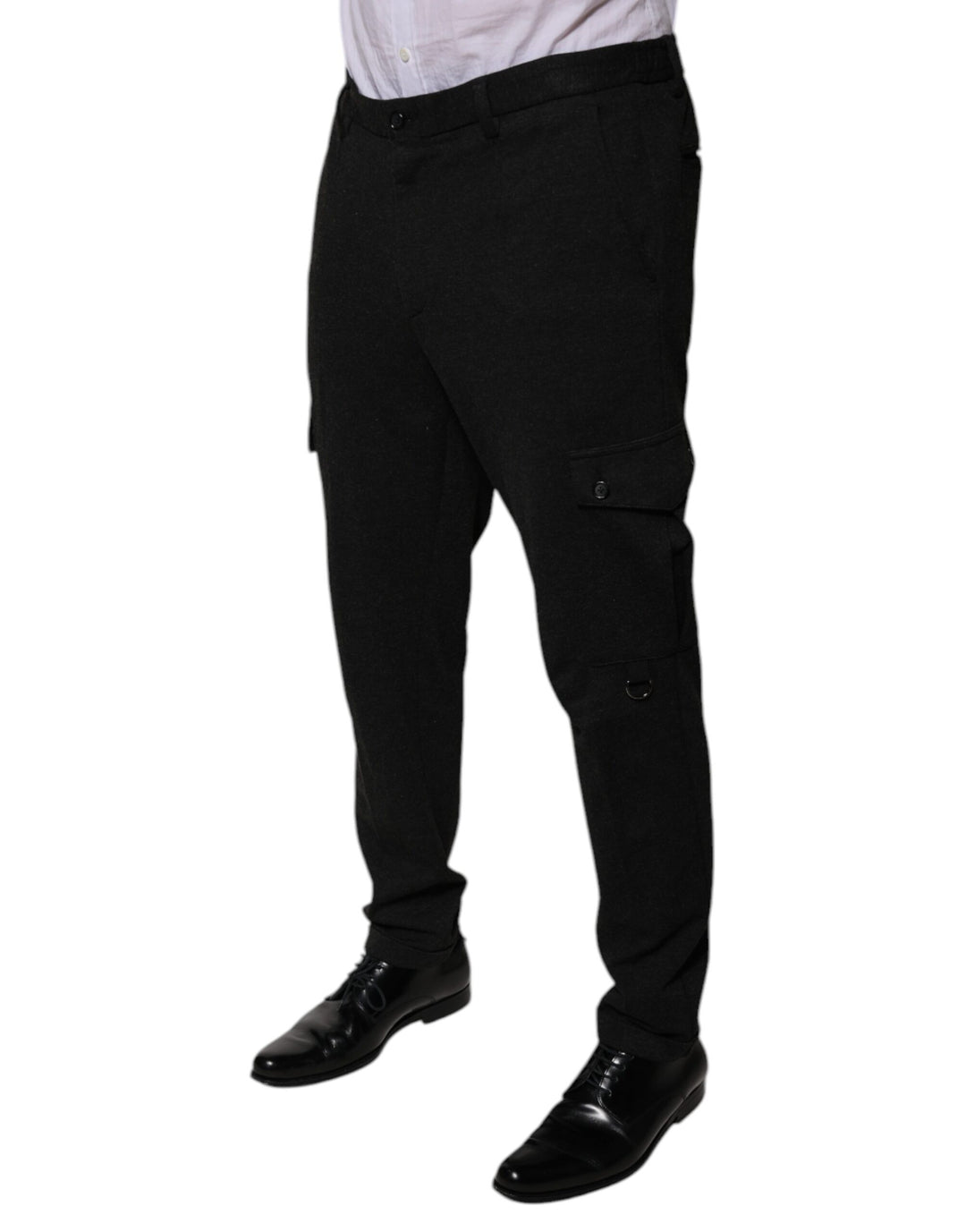 Dolce &amp; Gabbana Sample Sale Dolce &amp; Gabbana Black Viscose Cargo Men Casual Pants - | Designer outlet