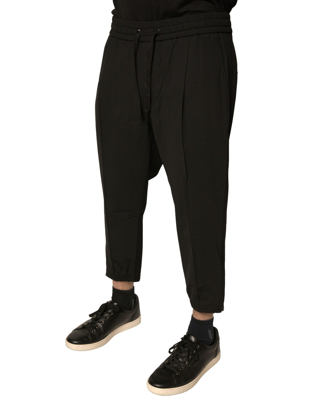 Dolce &amp; Gabbana Sample Sale Dolce &amp; Gabbana Black Wool Jogger Jogging Pants - | Designer outlet