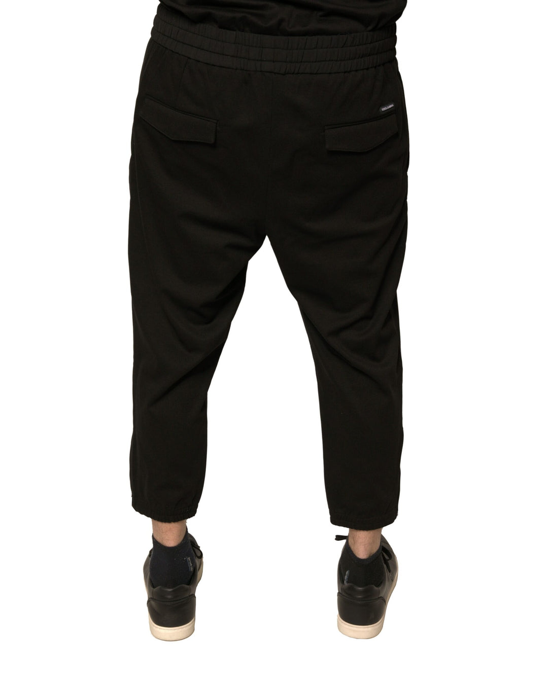 Dolce &amp; Gabbana Sample Sale Dolce &amp; Gabbana Black Wool Jogger Jogging Pants - | Designer outlet