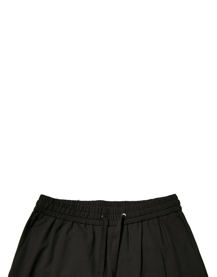 Dolce &amp; Gabbana Sample Sale Dolce &amp; Gabbana Black Wool Jogger Jogging Pants - | Designer outlet