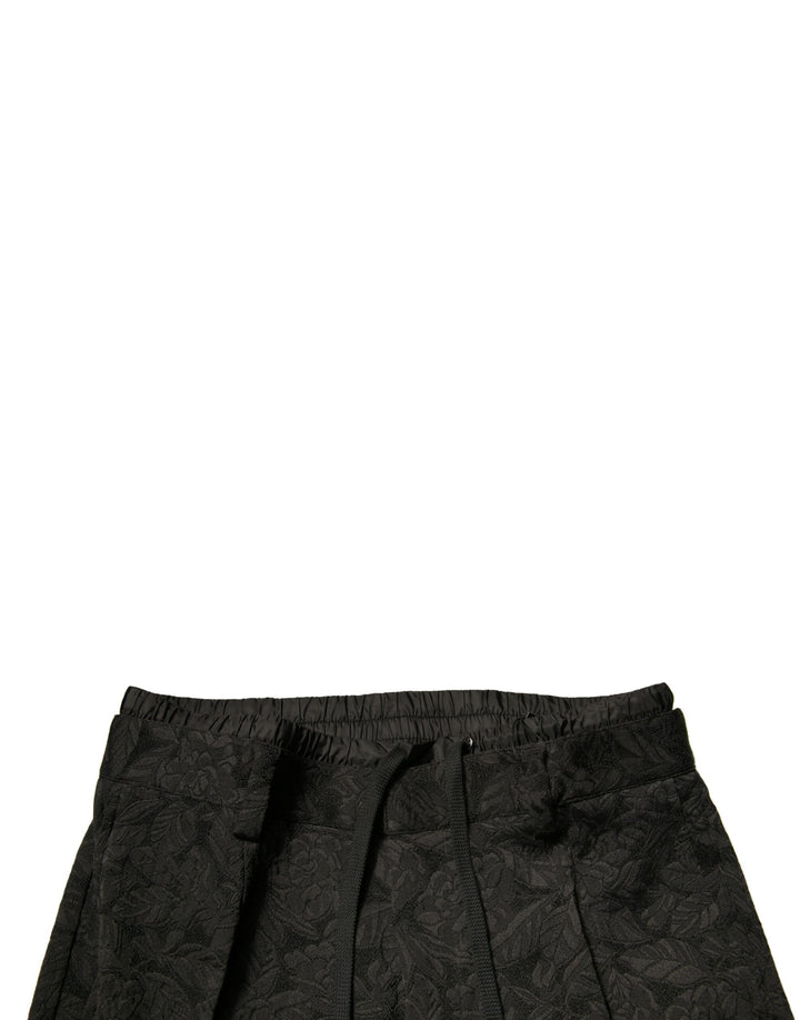 Dolce &amp; Gabbana Sample Sale Dolce &amp; Gabbana Black Brocade Polyester Skinny Men Dress Pants - | Designer outlet