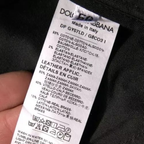 Dolce &amp; Gabbana Sample Sale Dolce &amp; Gabbana Black Ripped Logo Cotton Skinny Denim Jeans - | Designer outlet