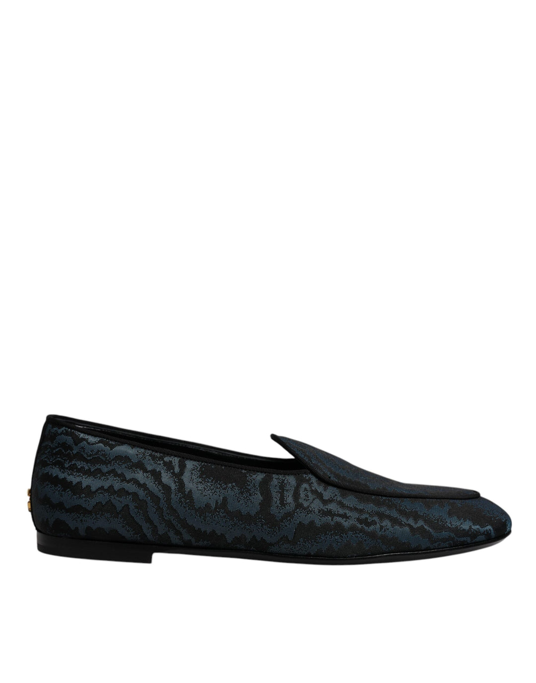 Dolce & Gabbana Blue Black Flats Men Loafers Dress Shoes by Dolce & Gabbana outlet now on sale