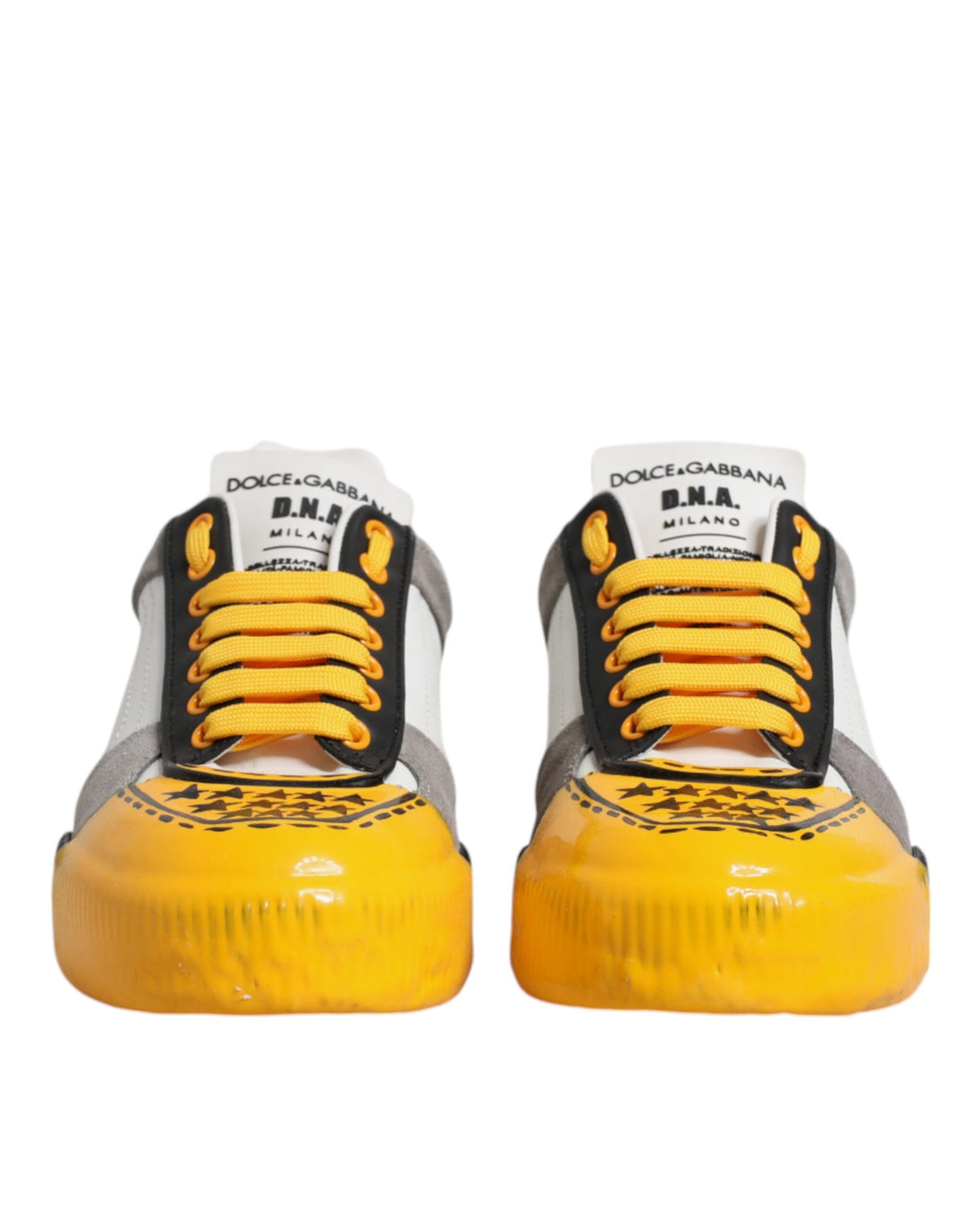 Dolce &amp; Gabbana Sample Sale Dolce &amp; Gabbana Multicolor Leather DNA Low Top Sneakers Shoes - | Designer outlet