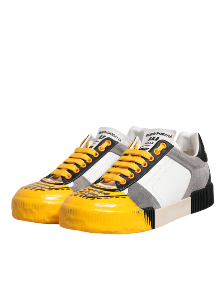 Dolce &amp; Gabbana Sample Sale Dolce &amp; Gabbana Multicolor Leather DNA Low Top Sneakers Shoes - | Designer outlet