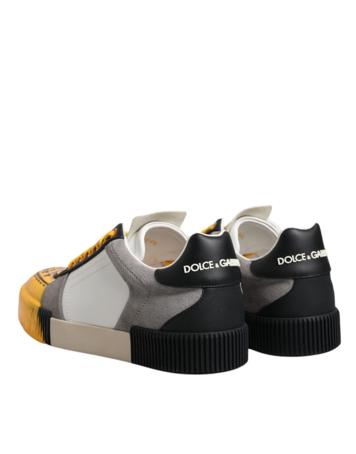 Dolce &amp; Gabbana Sample Sale Dolce &amp; Gabbana Multicolor Leather DNA Low Top Sneakers Shoes - | Designer outlet