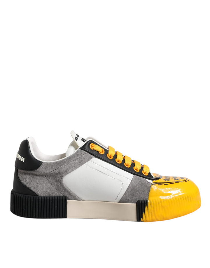 Dolce &amp; Gabbana Sample Sale Dolce &amp; Gabbana Multicolor Leather DNA Low Top Sneakers Shoes - | Designer outlet