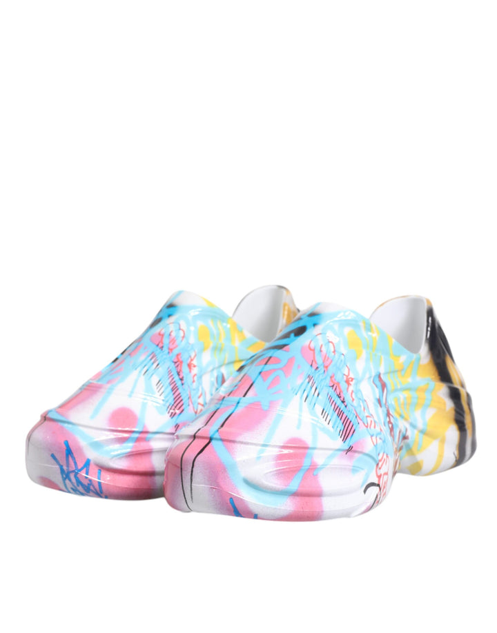 Dolce &amp; Gabbana Sample Sale Dolce &amp; Gabbana Multicolor Graffiti Daymaster Sneakers Shoes - | Designer outlet