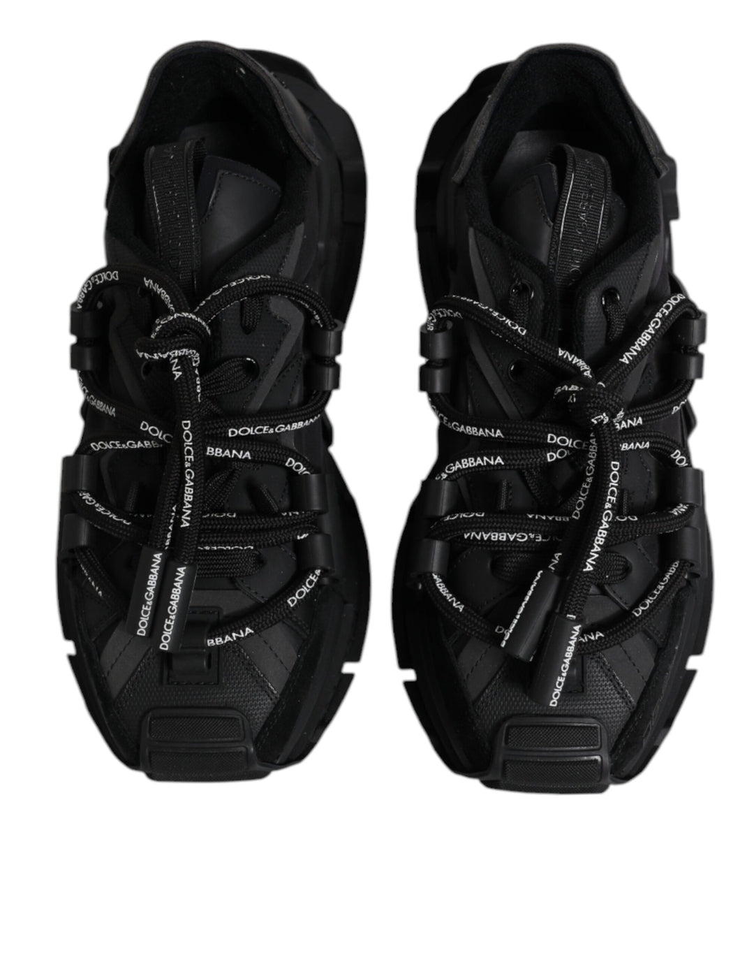 Dolce &amp; Gabbana Sample Sale Dolce &amp; Gabbana Black Low Top Space Lace Up Sneakers Shoes - | Designer outlet