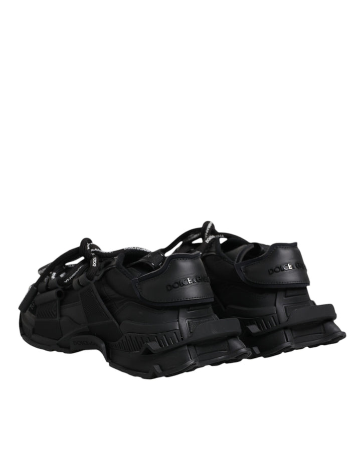 Dolce &amp; Gabbana Sample Sale Dolce &amp; Gabbana Black Low Top Space Lace Up Sneakers Shoes - | Designer outlet