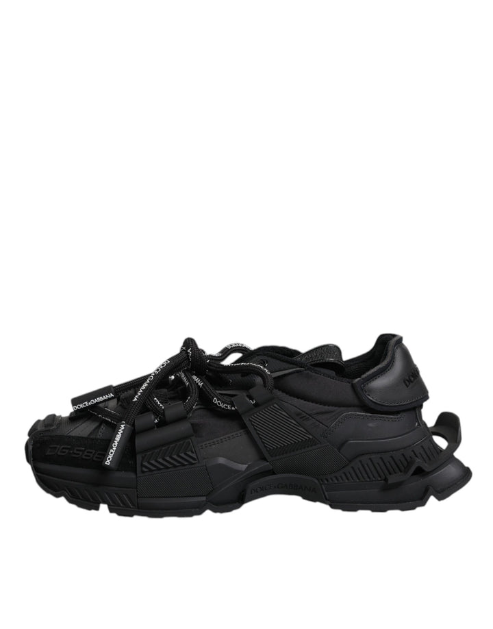 Dolce &amp; Gabbana Sample Sale Dolce &amp; Gabbana Black Low Top Space Lace Up Sneakers Shoes - | Designer outlet