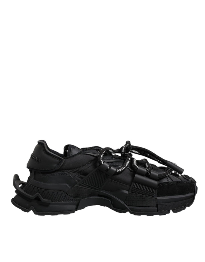 Dolce &amp; Gabbana Sample Sale Dolce &amp; Gabbana Black Low Top Space Lace Up Sneakers Shoes - | Designer outlet