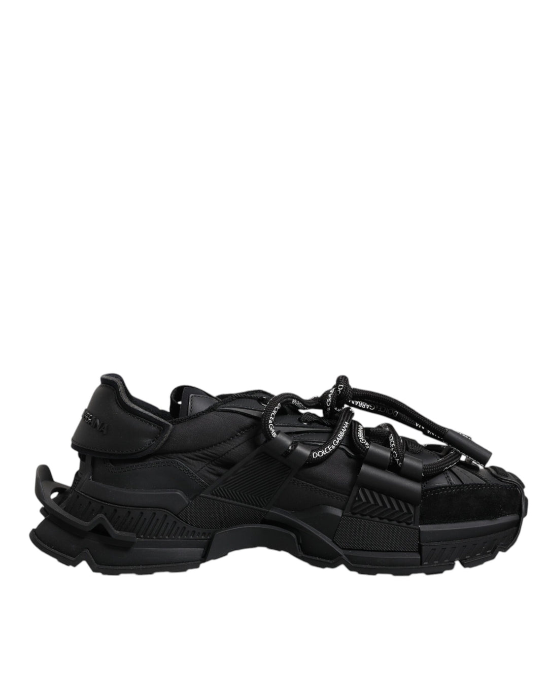 Dolce &amp; Gabbana Sample Sale Dolce &amp; Gabbana Black Low Top Space Lace Up Sneakers Shoes - | Designer outlet