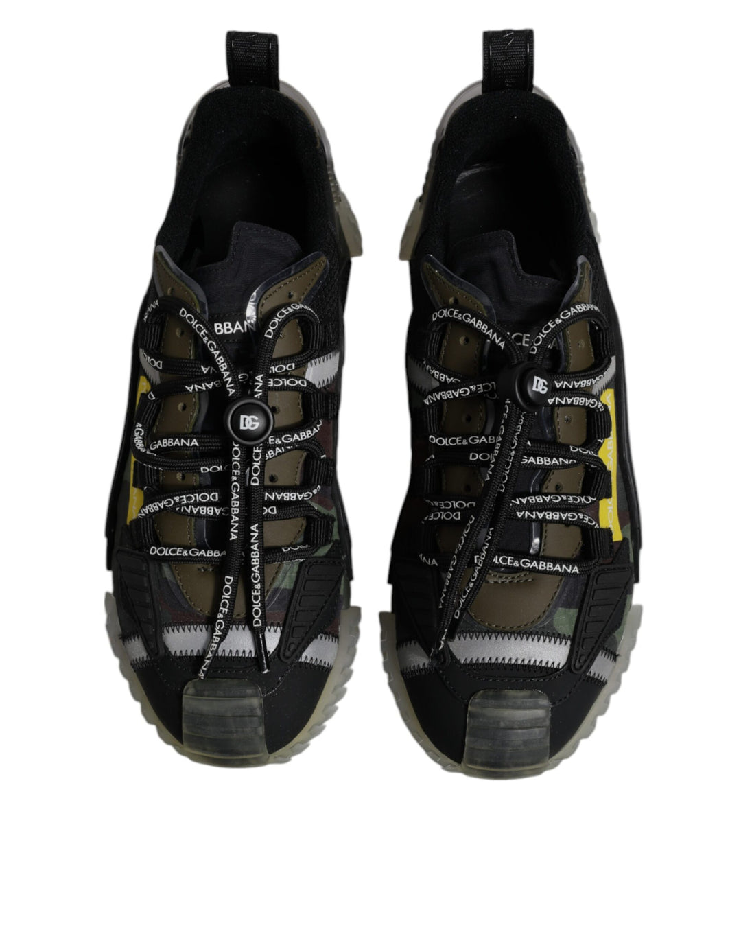 Dolce &amp; Gabbana Black Green Camo NS1 Low Top Sneakers Shoes by Dolce &amp; Gabbana outlet now on sale
